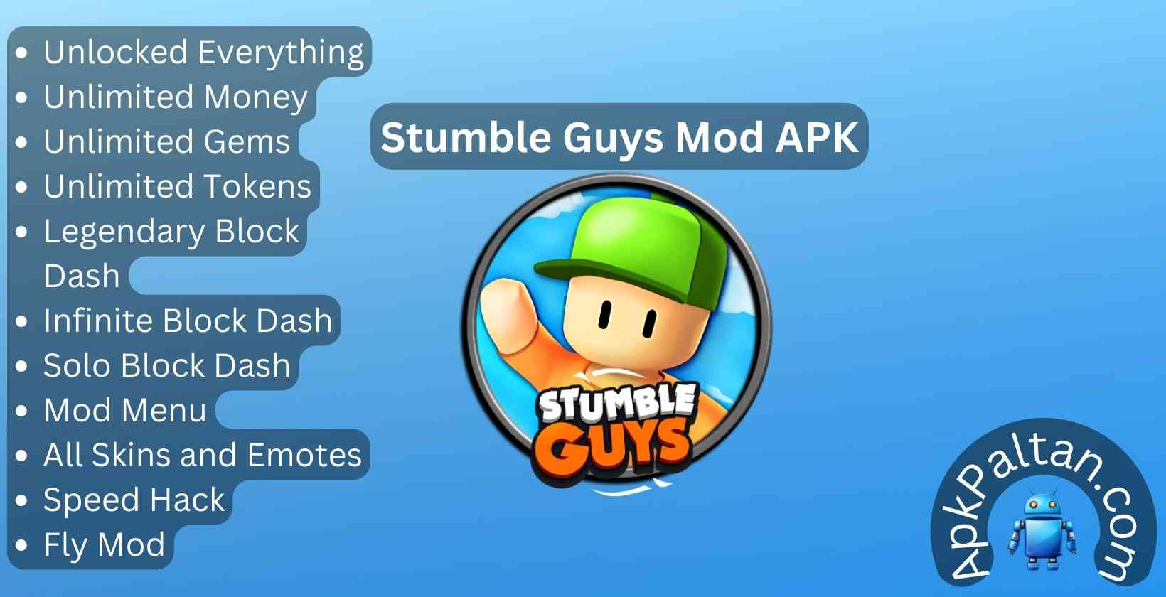 Stumble Guys Mod APK: Download v0.74.1, Unlimited Money, Gems, Mod Menu, and All Skins Unlocked